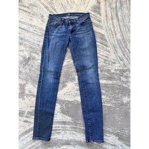 7 for All Mankind Givenevere Women’s Stretch Jeans Denim Blue Pants Size 27